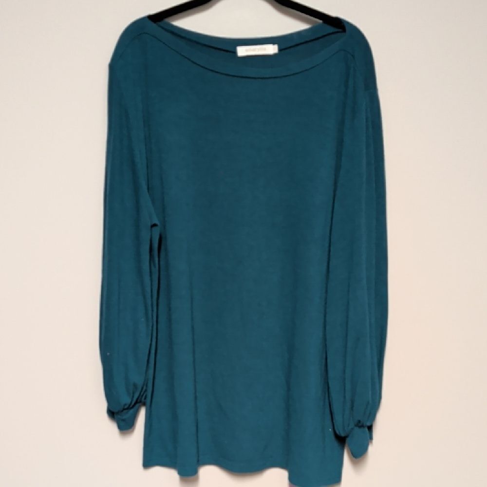 Amaryllis Teal Long Sleeve Tunic